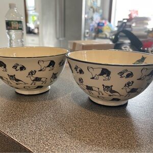 Anthropologie Forest Saunter Bowls NWT